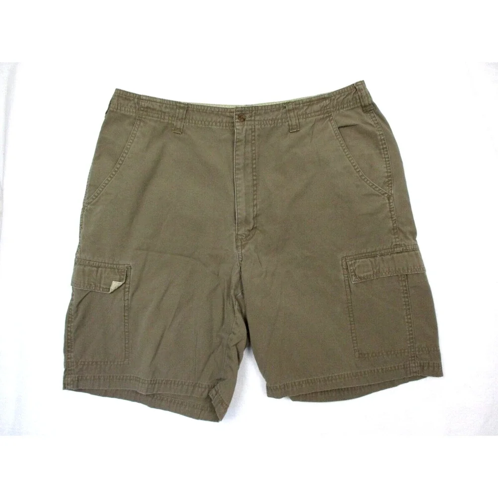 Woolrich Cargo Shorts Mens‎ 36x9 Green Kelp Cotton Vintage Utility Grunge